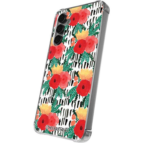 Bouffants and Broken Hearts Bouquets Print 3 Galaxy S24 Plus Clear Case