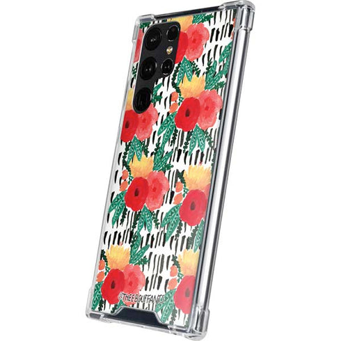 Bouffants and Broken Hearts Bouquets Print 3 Galaxy S24 Ultra Clear Case