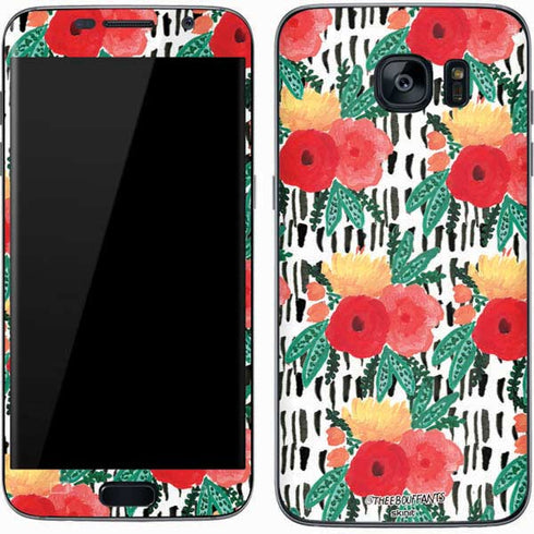 Bouffants and Broken Hearts Bouquets Print 3 Galaxy S7 Skin