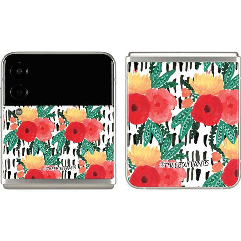 Bouffants and Broken Hearts Bouquets Print 3 Galaxy Z Flip3 5G Skin