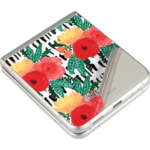 Bouffants and Broken Hearts Bouquets Print 3 Galaxy Z Flip3 5G Skin