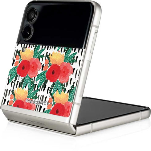 Bouffants and Broken Hearts Bouquets Print 3 Galaxy Z Flip4 5G Skin