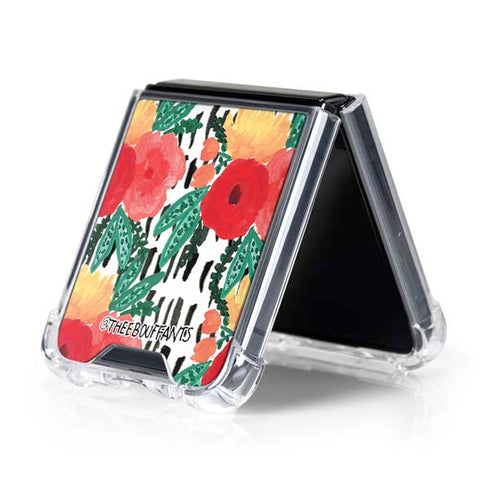 Bouffants and Broken Hearts Bouquets Print 3 Galaxy Z Flip5 5G Clear Case