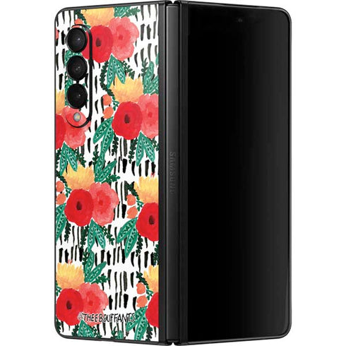 Bouffants and Broken Hearts Bouquets Print 3 Galaxy Z Fold3 5G Skin