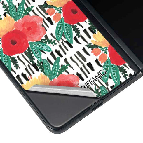 Bouffants and Broken Hearts Bouquets Print 3 Galaxy Z Fold3 5G Skin