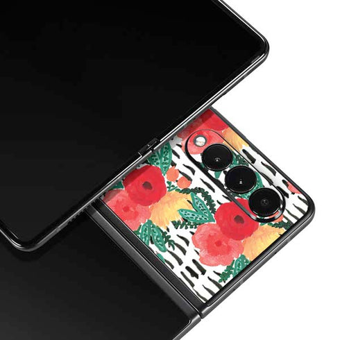 Bouffants and Broken Hearts Bouquets Print 3 Galaxy Z Fold3 5G Skin