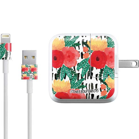 Bouffants and Broken Hearts Bouquets Print 3 iPad Charger (10W USB) Skin