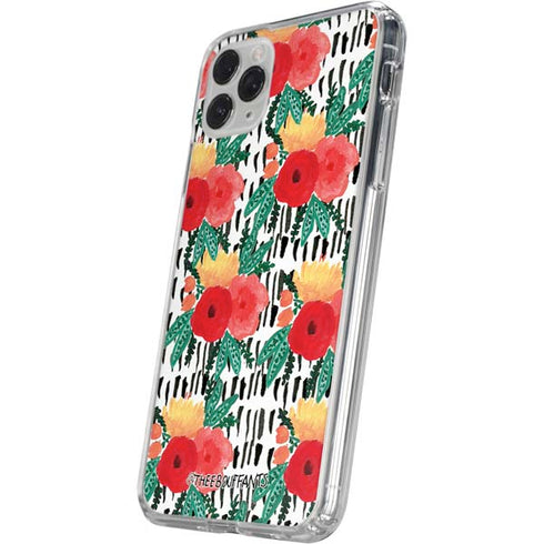 Bouffants and Broken Hearts Bouquets Print 3 iPhone 11 Pro Clear Case