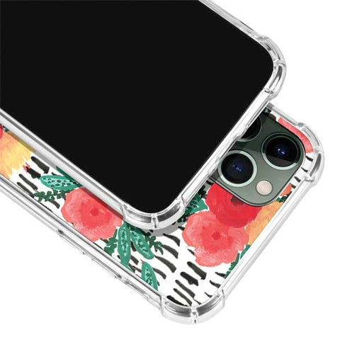 Bouffants and Broken Hearts Bouquets Print 3 iPhone 11 Pro Max Clear Case
