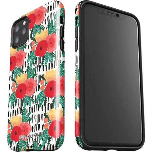 Bouffants and Broken Hearts Bouquets Print 3 iPhone 11 Pro Max Impact Case