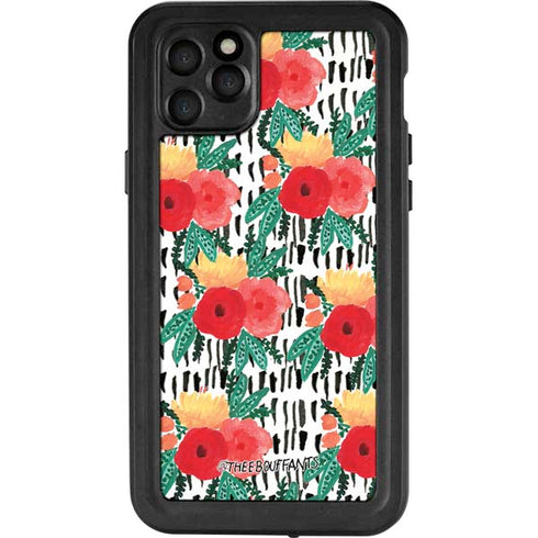 Bouffants and Broken Hearts Bouquets Print 3 iPhone 11 Pro Max Waterproof Case
