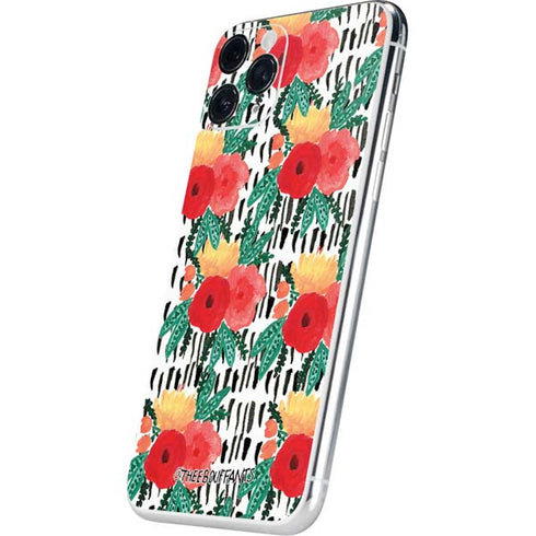 Bouffants and Broken Hearts Bouquets Print 3 iPhone 11 Pro Skin