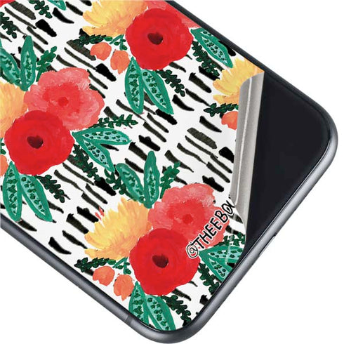 Bouffants and Broken Hearts Bouquets Print 3 iPhone 11 Skin
