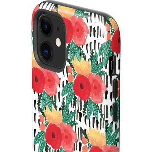 Bouffants and Broken Hearts Bouquets Print 3 iPhone 12 Impact Case