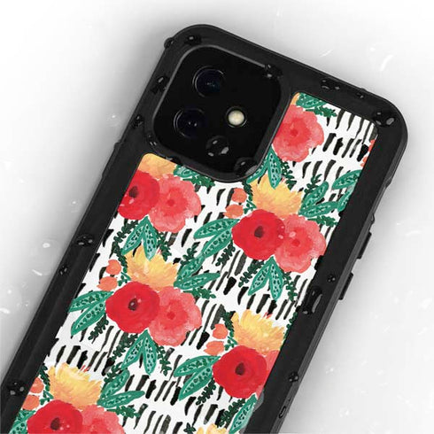 Bouffants and Broken Hearts Bouquets Print 3 iPhone 12 Mini Waterproof Case