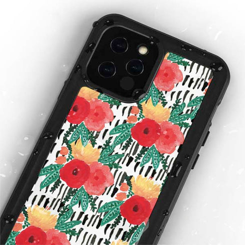 Bouffants and Broken Hearts Bouquets Print 3 iPhone 12 Pro Waterproof Case