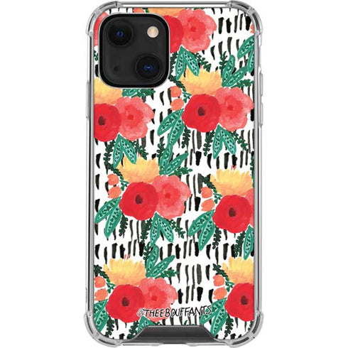 Bouffants and Broken Hearts Bouquets Print 3 iPhone 13 Mini Clear Case