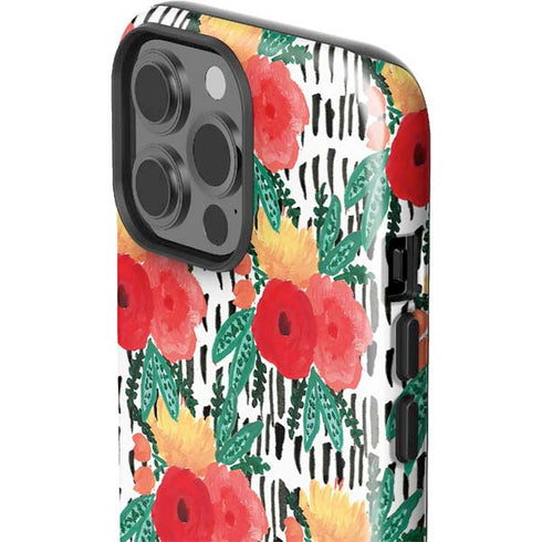 Bouffants and Broken Hearts Bouquets Print 3 iPhone 13 Pro Max Impact Case