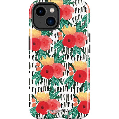 Bouffants and Broken Hearts Bouquets Print 3 iPhone 14 Plus Impact Case