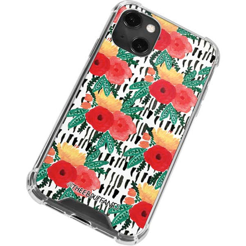 Bouffants and Broken Hearts Bouquets Print 3 iPhone 14 Plus Clear Case