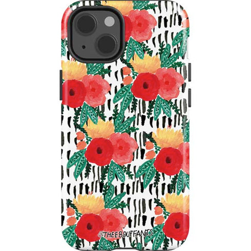 Bouffants and Broken Hearts Bouquets Print 3 iPhone 15 Impact Case