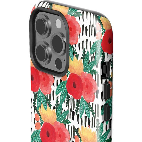 Bouffants and Broken Hearts Bouquets Print 3 iPhone 15 Pro Impact Case