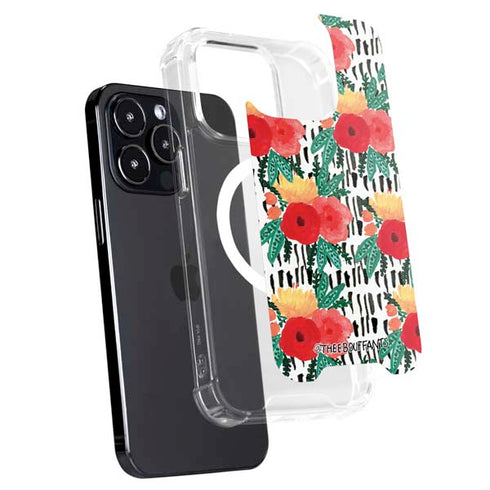 Bouffants and Broken Hearts Bouquets Print 3 iPhone 15 Pro MagSafe Case