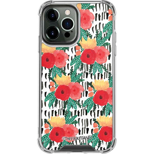 Bouffants and Broken Hearts Bouquets Print 3 iPhone 14 Pro Max Clear Case