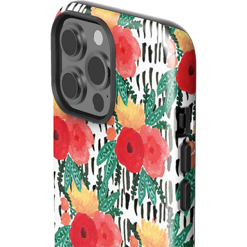 Bouffants and Broken Hearts Bouquets Print 3 iPhone 14 Pro Max Impact Case