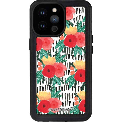 Bouffants and Broken Hearts Bouquets Print 3 iPhone 14 Pro Max Waterproof Case