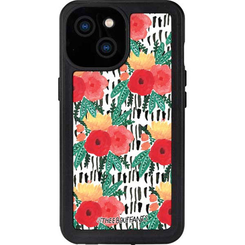Bouffants and Broken Hearts Bouquets Print 3 iPhone 15 Waterproof Case
