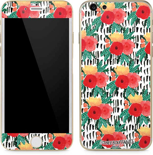 Bouffants and Broken Hearts Bouquets Print 3 iPhone 6/6s Skin