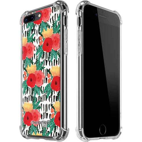 Bouffants and Broken Hearts Bouquets Print 3 iPhone 7/8 Plus Clear Case