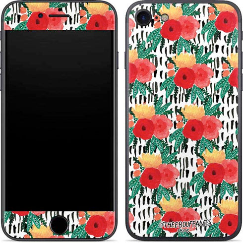 Bouffants and Broken Hearts Bouquets Print 3 iPhone 7 Skin
