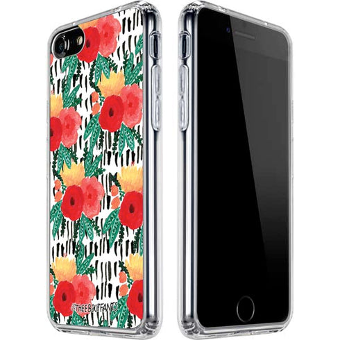 Bouffants and Broken Hearts Bouquets Print 3 iPhone SE (2nd & 3rd Gen) Clear Case