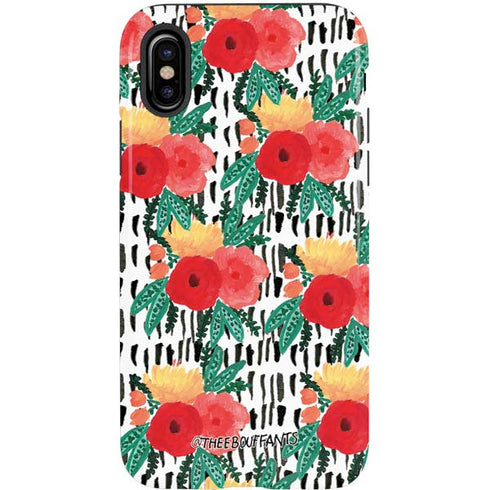 Bouffants and Broken Hearts Bouquets Print 3 iPhone X Pro Case