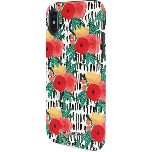Bouffants and Broken Hearts Bouquets Print 3 iPhone X Pro Case