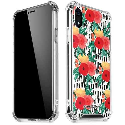 Bouffants and Broken Hearts Bouquets Print 3 iPhone XR Clear Case