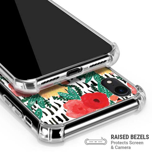 Bouffants and Broken Hearts Bouquets Print 3 iPhone XR Clear Case