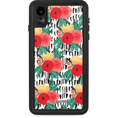 Bouffants and Broken Hearts Bouquets Print 3 iPhone XR Waterproof Case