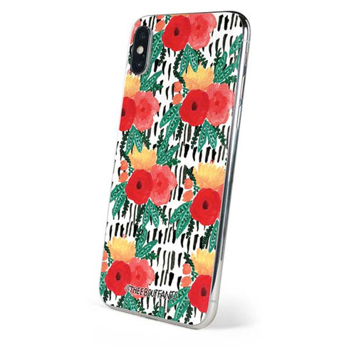Bouffants and Broken Hearts Bouquets Print 3 iPhone XS Skin