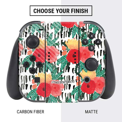 Bouffants and Broken Hearts Bouquets Print 3 Nintendo Switch Bundle Skin