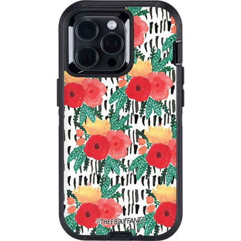 Bouffants and Broken Hearts Bouquets Print 3 Otterbox Defender iPhone Skin