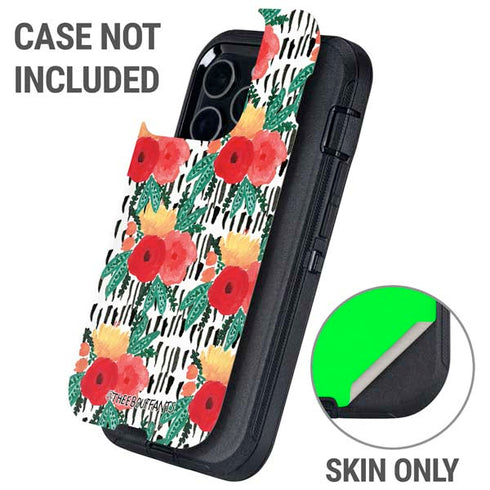 Bouffants and Broken Hearts Bouquets Print 3 Otterbox Defender iPhone Skin