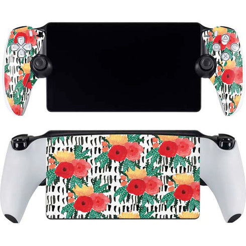 Bouffants and Broken Hearts Bouquets Print 3 PlayStation Portal Remote Player Skin