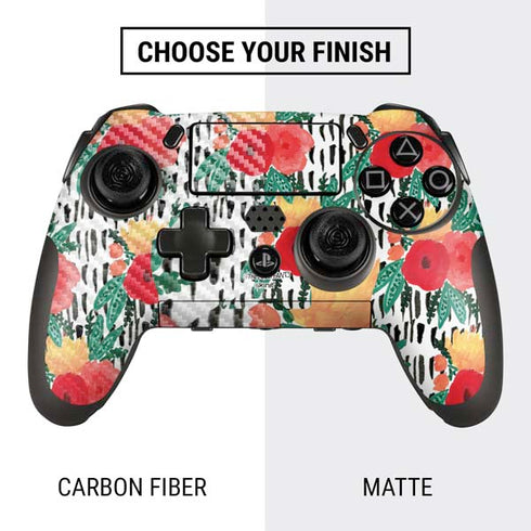 Bouffants and Broken Hearts Bouquets Print 3 PlayStation Scuf Vantage 2 Controller Skin