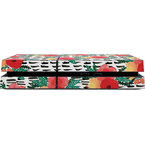 Bouffants and Broken Hearts Bouquets Print 3 PS4 Console Skin