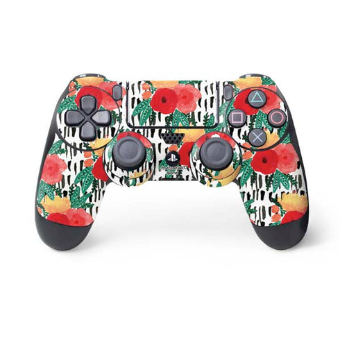 Bouffants and Broken Hearts Bouquets Print 3 PS4 Controller Skin
