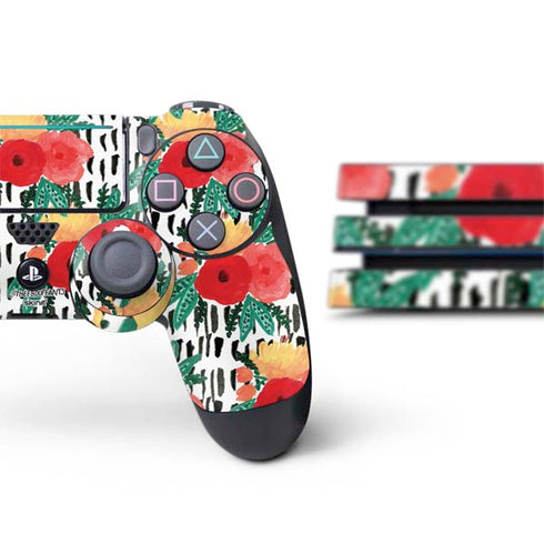 Bouffants and Broken Hearts Bouquets Print 3 PS4 Pro Bundle Skin