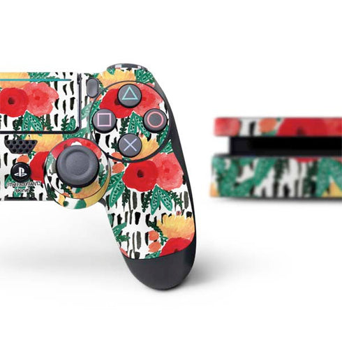 Bouffants and Broken Hearts Bouquets Print 3 PS4 Slim Bundle Skin